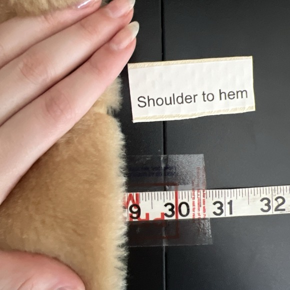 VTG 60's 70's Sears Fashion Place Faux Fur Coat Mid Century Sz M Camel Brown - Picture 7 of 8